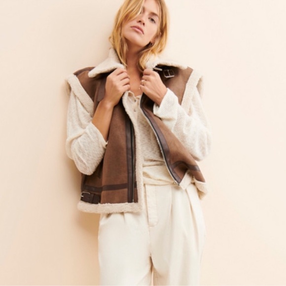 Moon River Brown and Cream Teddy Jacket - Picture 1 of 7